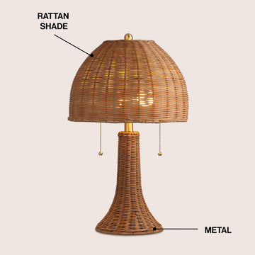 Joanie 22" Bohemian Rustic Iron LED Table Lamp